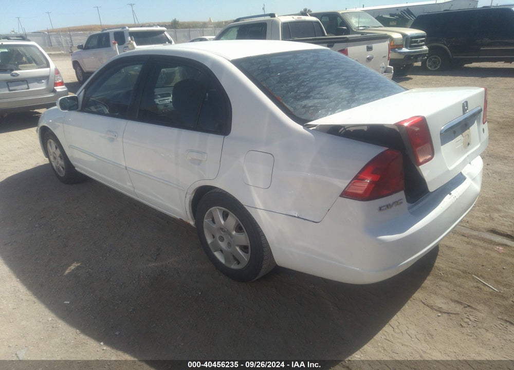 2001 HONDA CIVIC EX VIN: 1HGES26771L066336