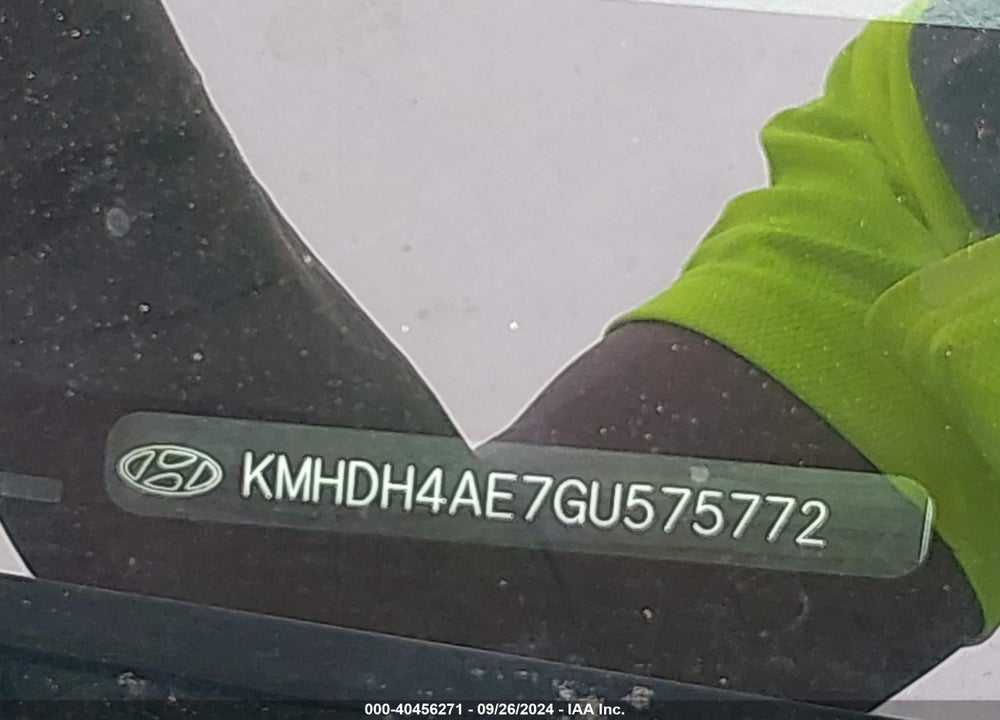 2016 HYUNDAI ELANTRA SE VIN: KMHDH4AE7GU575772