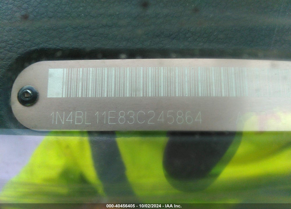 2003 NISSAN ALTIMA SE VIN: 1N4BL11E83C245864