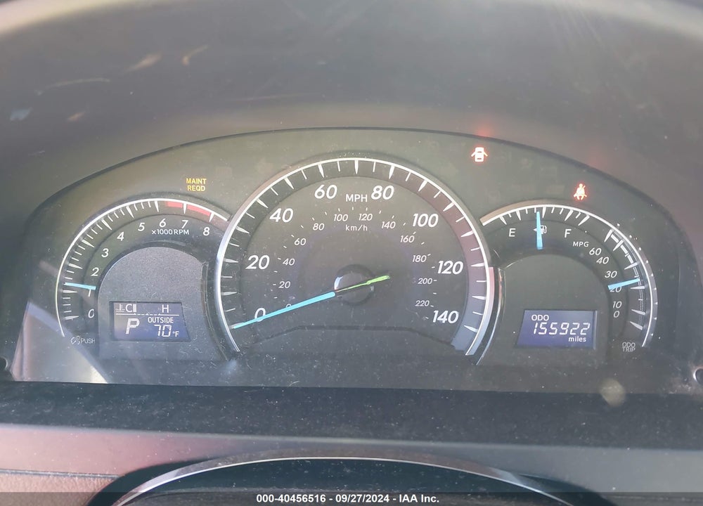 2013 TOYOTA CAMRY XLE VIN: 4T1BF1FK6DU716577