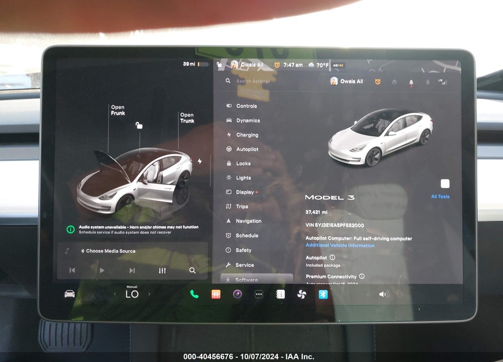 2023 TESLA MODEL 3 REAR-WHEEL DRIVE VIN: 5YJ3E1EA5PF552000