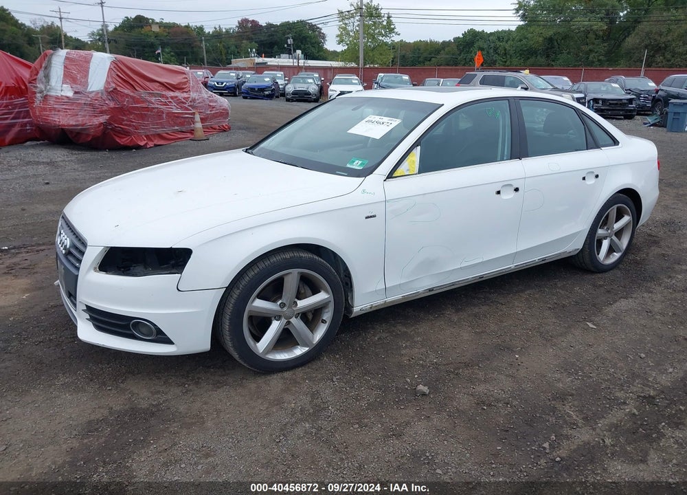 2012 AUDI A4 2.0T PREMIUM VIN: WAUFFAFLXCA102286