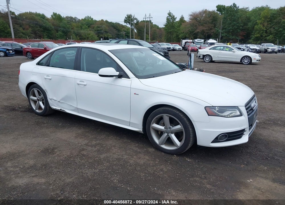 2012 AUDI A4 2.0T PREMIUM VIN: WAUFFAFLXCA102286