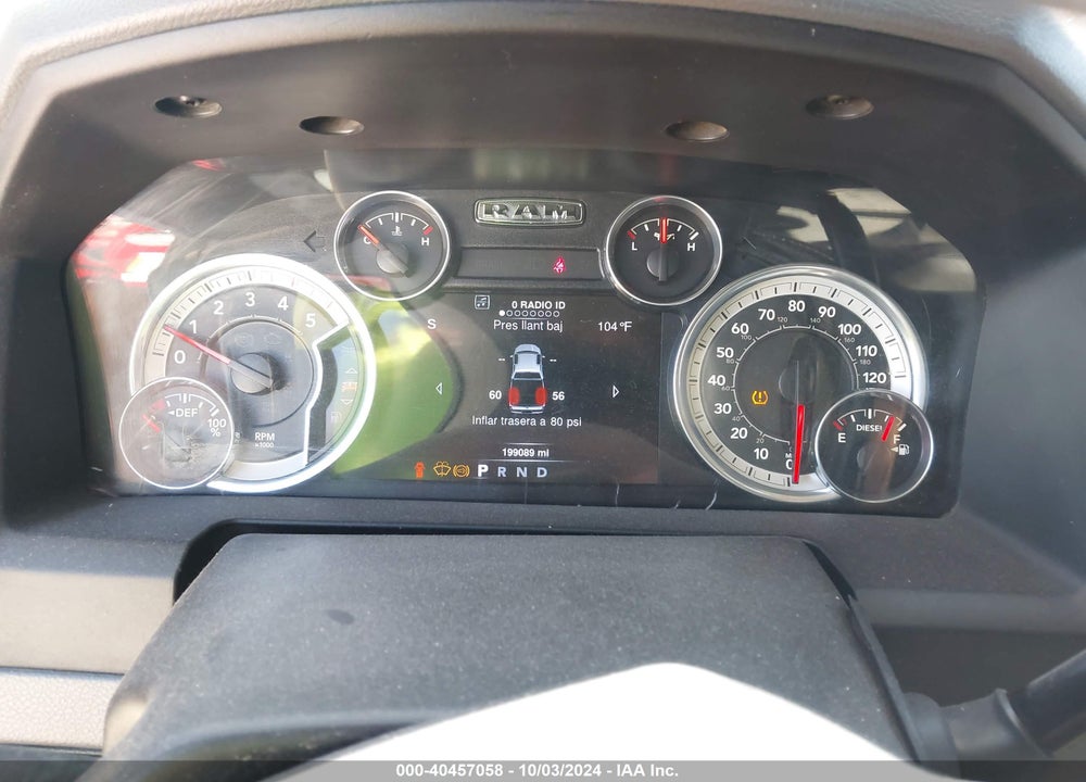 2016 RAM 2500 BIG HORN VIN: 3C6UR5DL9GG321332