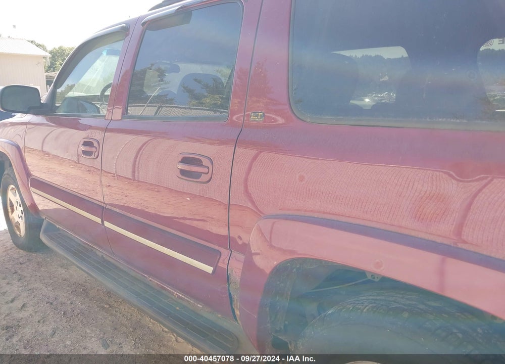 2005 CHEVROLET SUBURBAN 1500 LT VIN: 3GNFK16Z55G200124