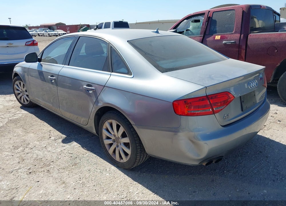 2009 AUDI A4 2.0T PREMIUM VIN: WAUSF78K49N056722