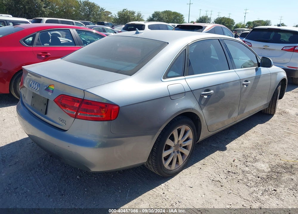 2009 AUDI A4 2.0T PREMIUM VIN: WAUSF78K49N056722