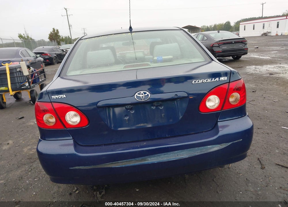 2006 TOYOTA COROLLA LE VIN: JTDBR32E260097297