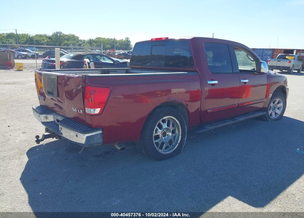 2004 NISSAN TITAN LE VIN: 1N6AA07B04N568151