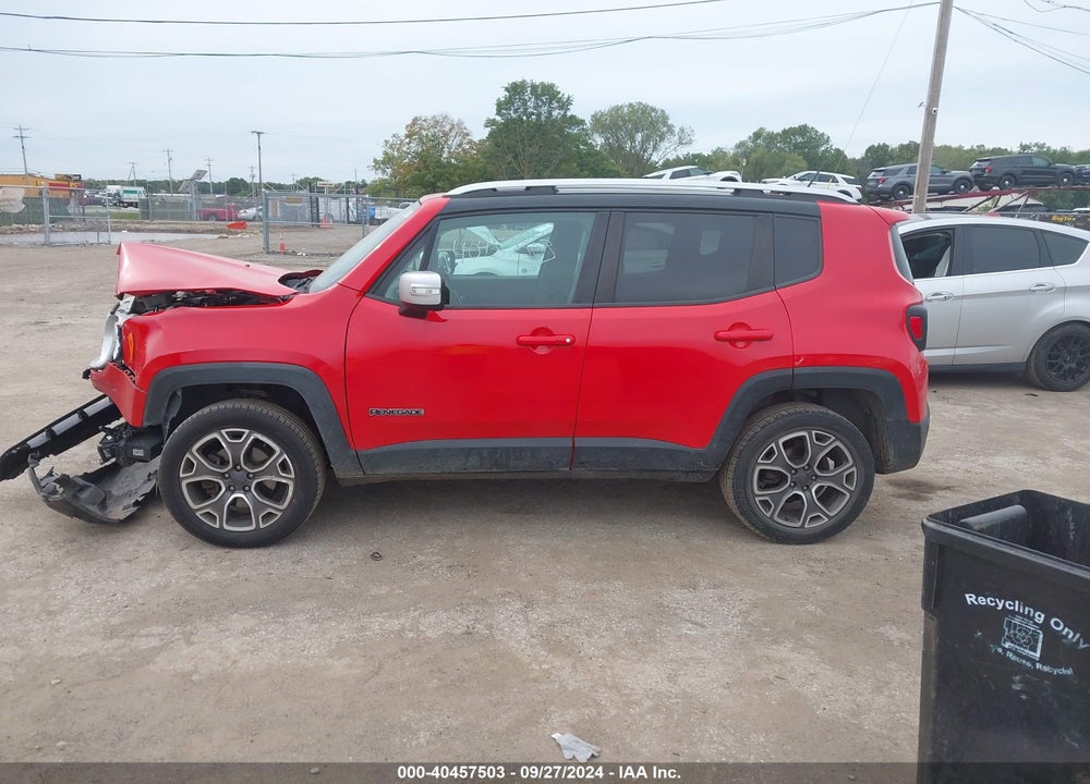 2016 JEEP RENEGADE LIMITED VIN: ZACCJBDT6GPD36394
