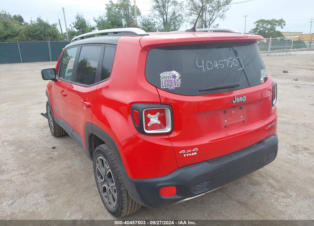 2016 JEEP RENEGADE LIMITED VIN: ZACCJBDT6GPD36394