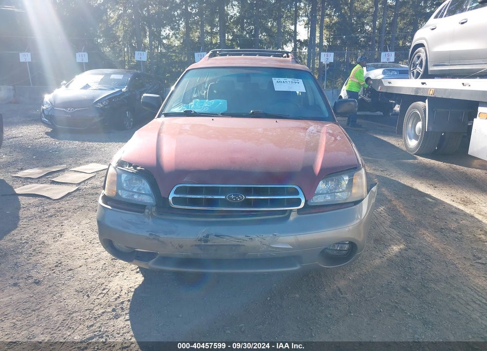 2002 SUBARU OUTBACK VIN: 4S3BH665027601751