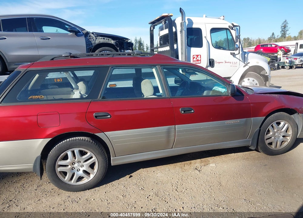 2002 SUBARU OUTBACK VIN: 4S3BH665027601751