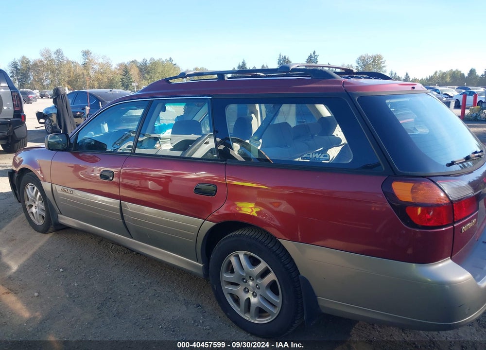 2002 SUBARU OUTBACK VIN: 4S3BH665027601751