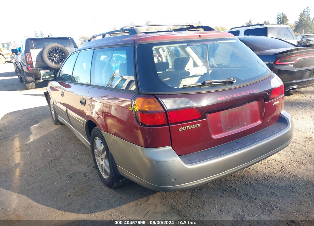 2002 SUBARU OUTBACK VIN: 4S3BH665027601751