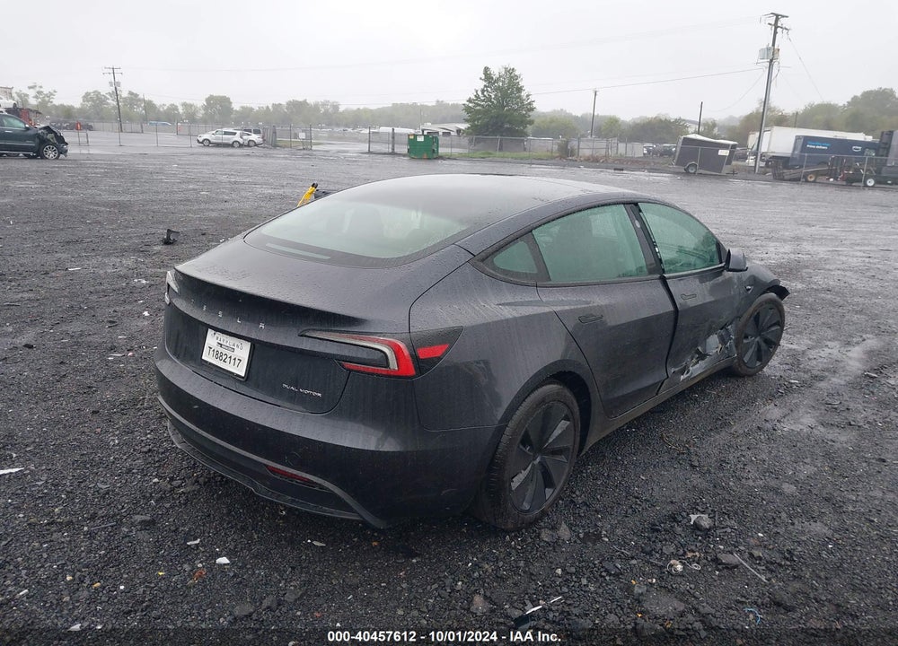 2024 TESLA MODEL 3 LONG RANGE DUAL MOTOR ALL-WHEEL DRIVE VIN: 5YJ3E1EB3RF788057