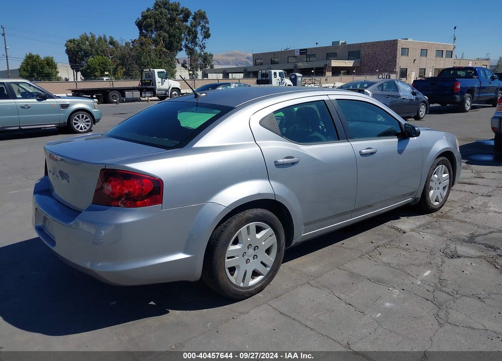 2013 DODGE AVENGER SE VIN: 1C3CDZAB9DN702451