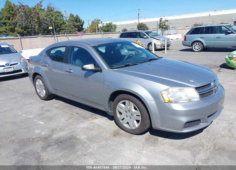 2013 DODGE AVENGER SE VIN: 1C3CDZAB9DN702451