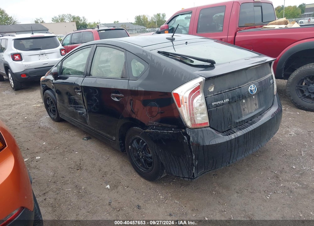 2012 TOYOTA PRIUS THREE VIN: JTDKN3DU6C5389923