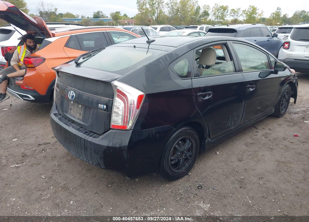 2012 TOYOTA PRIUS THREE VIN: JTDKN3DU6C5389923
