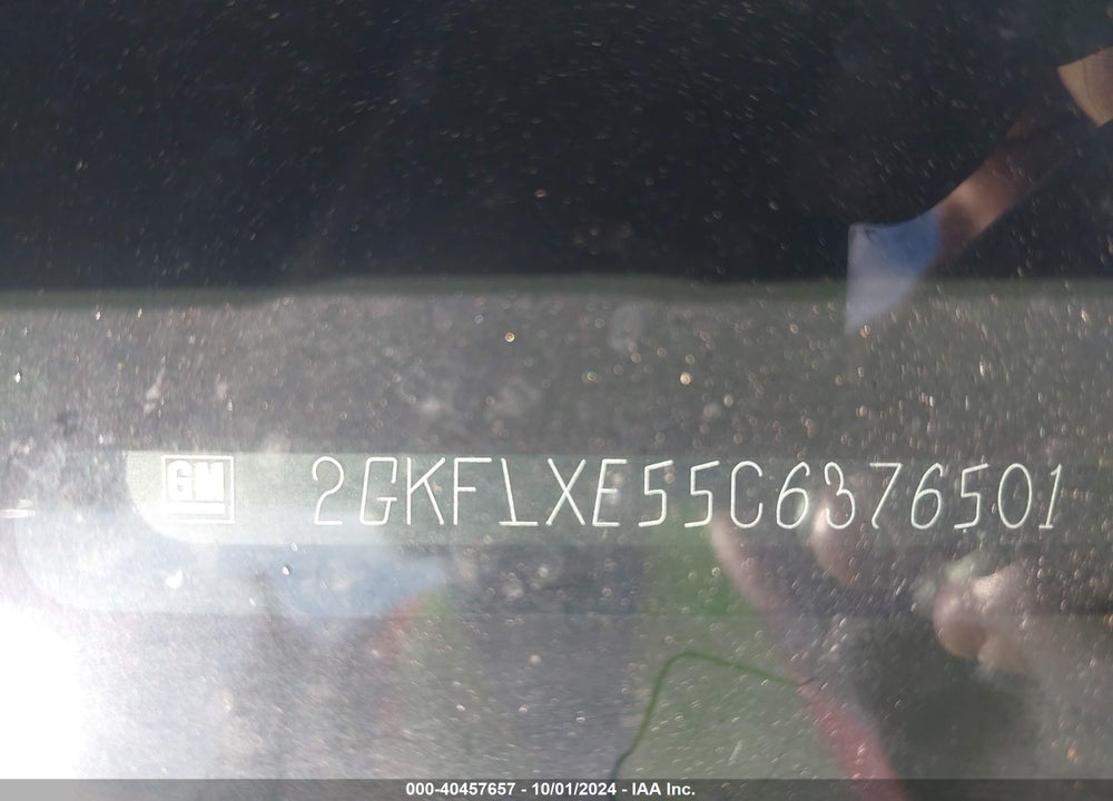 2012 GMC TERRAIN SLT-2 VIN: 2GKFLXE55C6376501