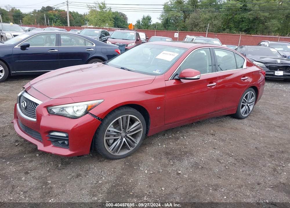 2014 INFINITI Q50 SPORT VIN: JN1BV7AR9EM696361