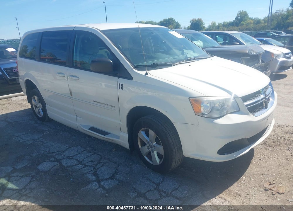 2013 DODGE GRAND CARAVAN SE VIN: 2C4RDGBG2DR617510