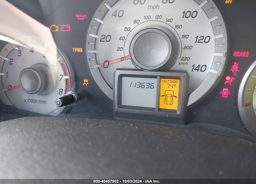 2012 HONDA PILOT EX-L VIN: 5FNYF4H69CB047647