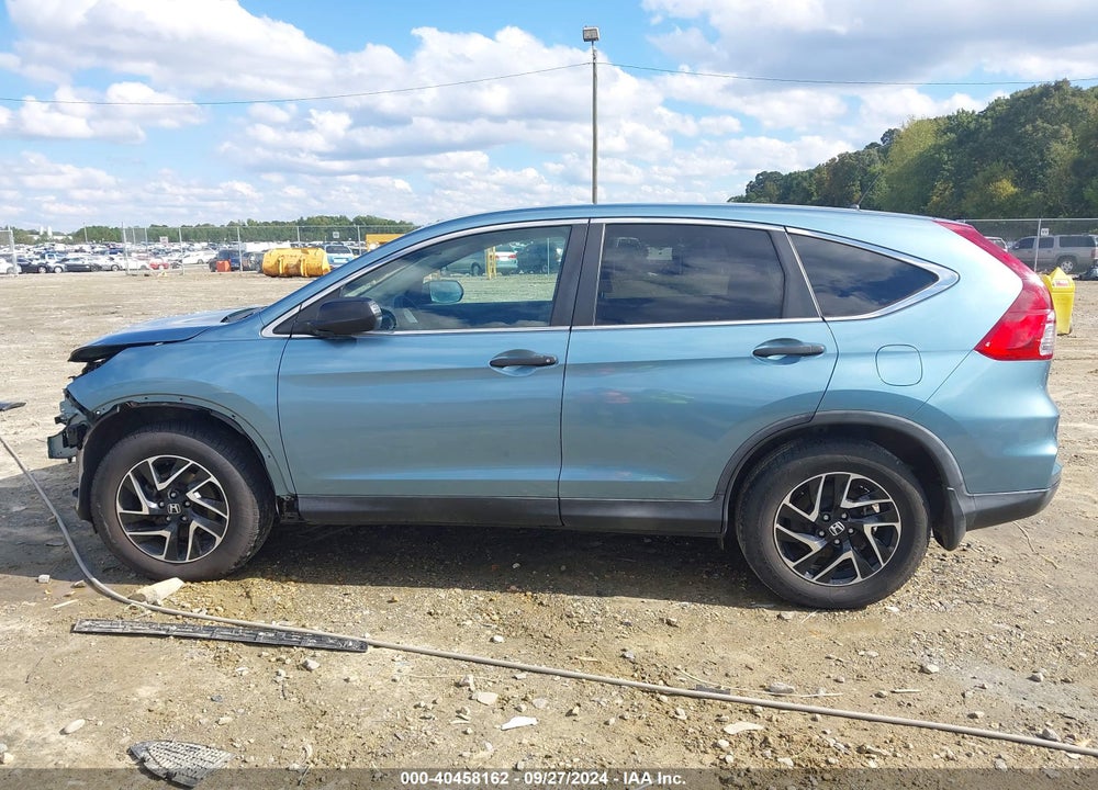 2016 HONDA CR-V SE VIN: 2HKRM3H43GH544705