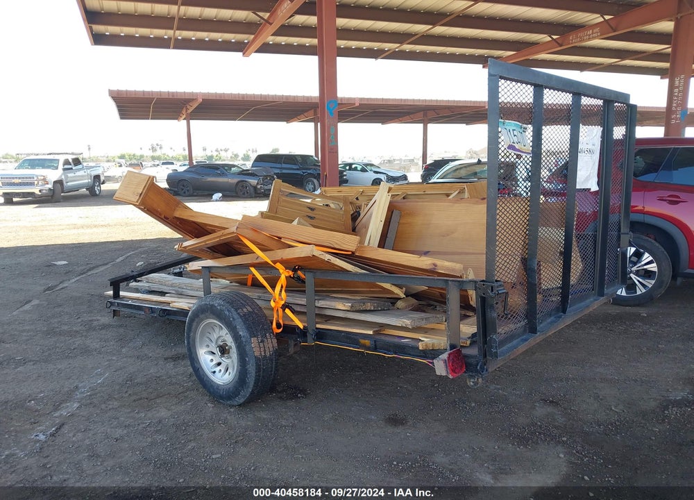2000 HOMEMADE UTILITY TRAILER VIN: CA481225