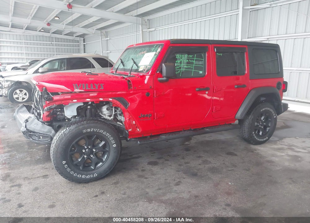 2021 JEEP WRANGLER UNLIMITED WILLYS 4X4 VIN: 1C4HJXDN8MW617471