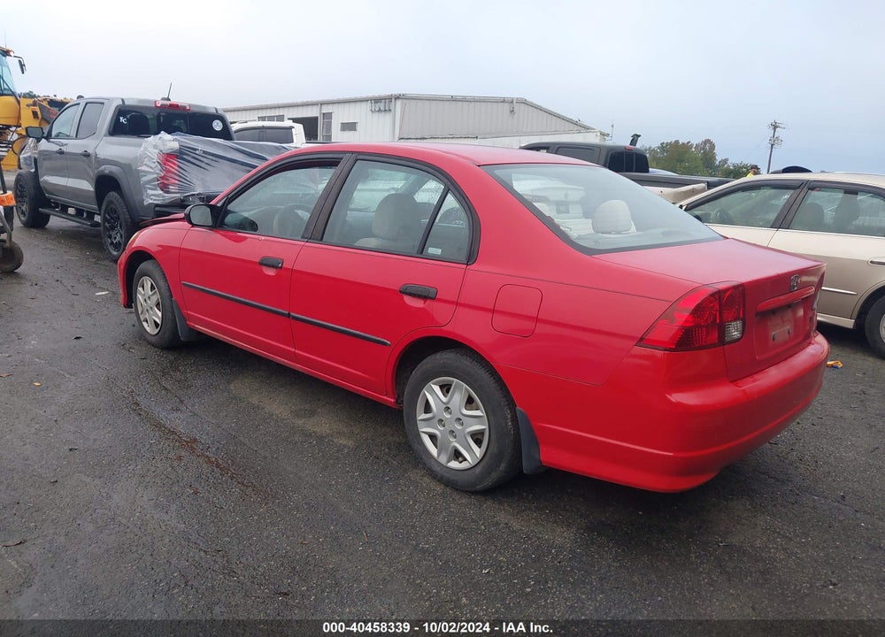 2005 HONDA CIVIC VP VIN: 1HGES163X5L028693