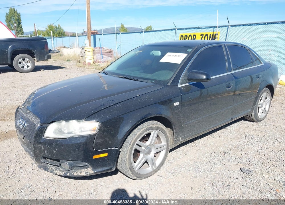 2008 AUDI A4 2.0T VIN: WAUAF78E38A044542