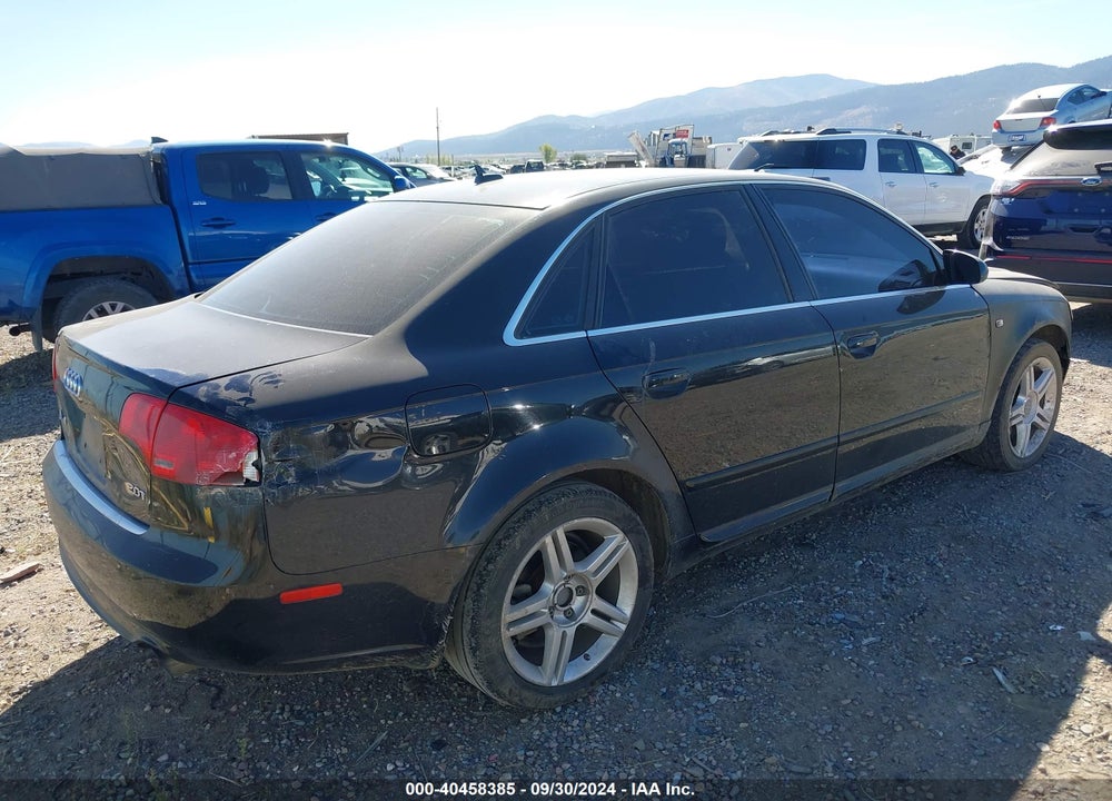 2008 AUDI A4 2.0T VIN: WAUAF78E38A044542