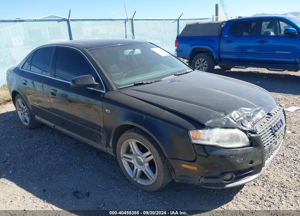 2008 AUDI A4 2.0T VIN: WAUAF78E38A044542