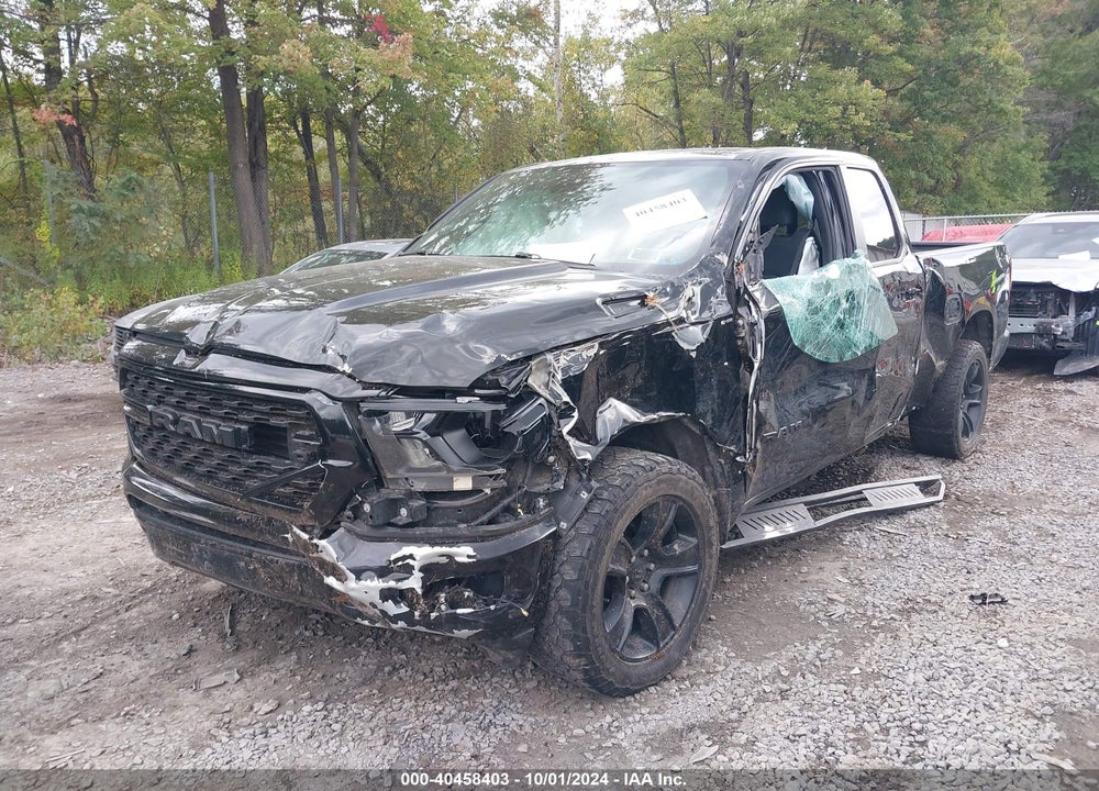 2022 RAM 1500 BIG HORN QUAD CAB 4X4 6'4 BOX VIN: 1C6SRFBT6NN128298