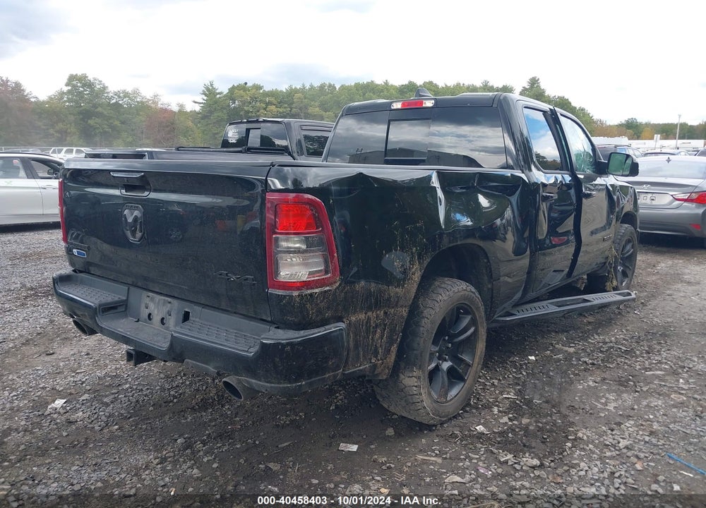 2022 RAM 1500 BIG HORN QUAD CAB 4X4 6'4 BOX VIN: 1C6SRFBT6NN128298
