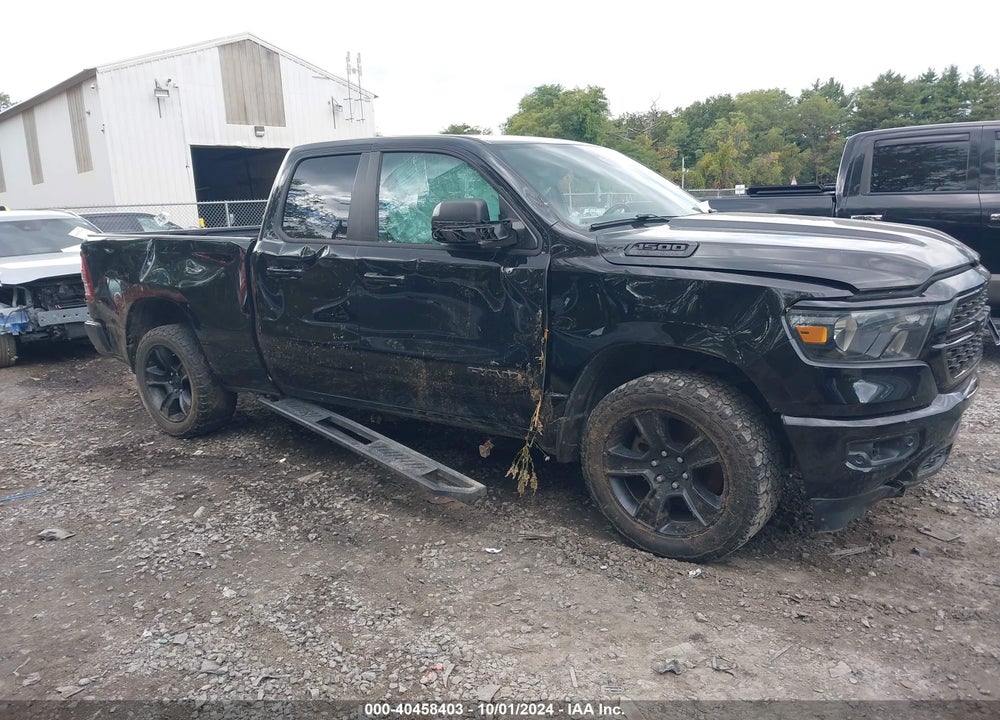2022 RAM 1500 BIG HORN QUAD CAB 4X4 6'4 BOX VIN: 1C6SRFBT6NN128298