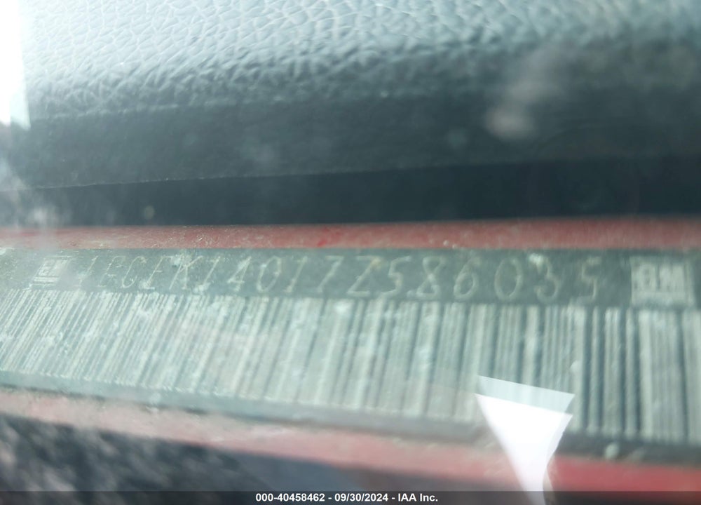 2007 CHEVROLET SILVERADO 1500 LT1 VIN: 1GCEK14017Z586035