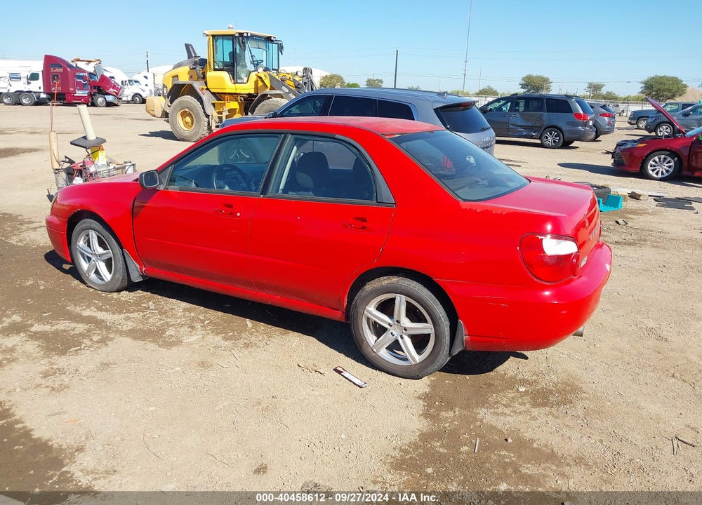 2005 SUBARU IMPREZA 2.5RS VIN: JF1GD67595H508781