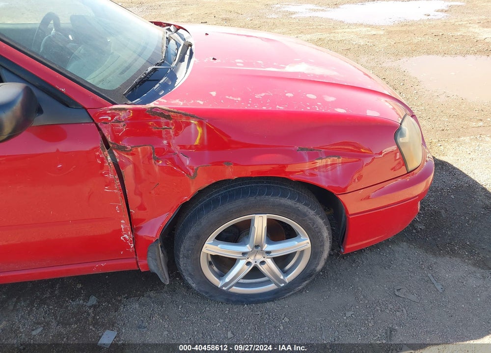 2005 SUBARU IMPREZA 2.5RS VIN: JF1GD67595H508781