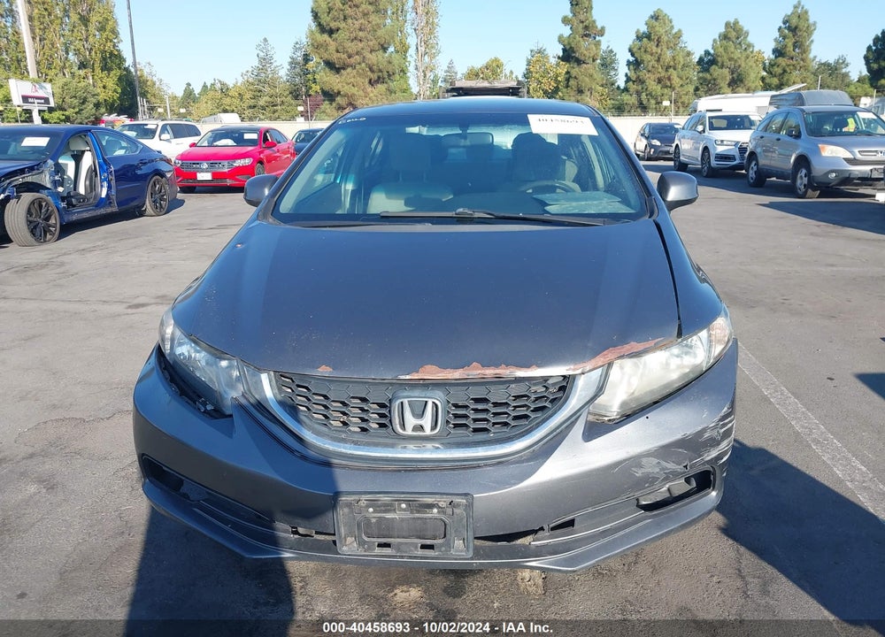 2013 HONDA CIVIC LX VIN: 19XFB2F50DE237412