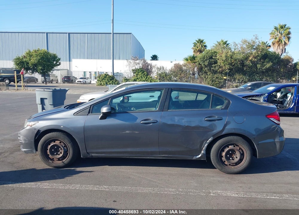 2013 HONDA CIVIC LX VIN: 19XFB2F50DE237412