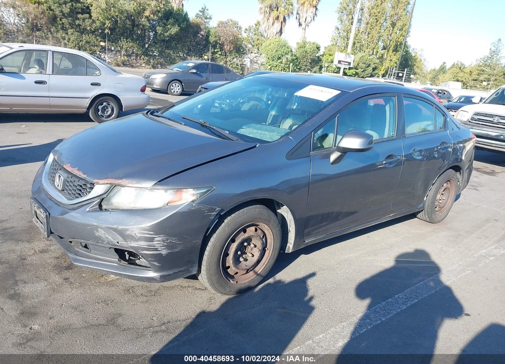 2013 HONDA CIVIC LX VIN: 19XFB2F50DE237412