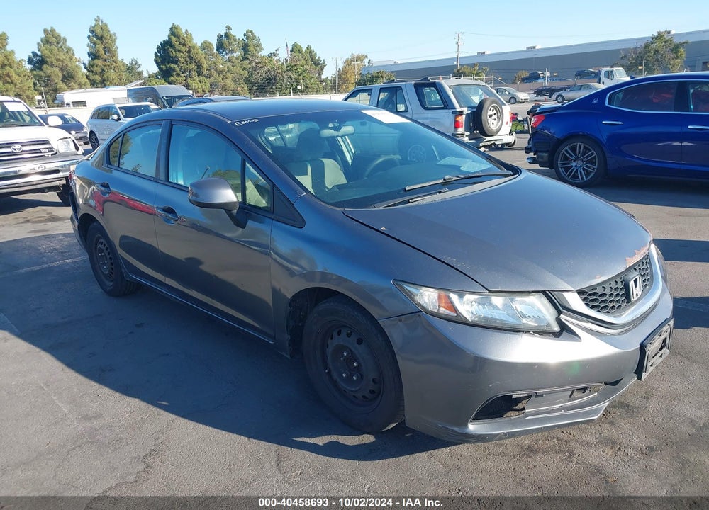 2013 HONDA CIVIC LX VIN: 19XFB2F50DE237412