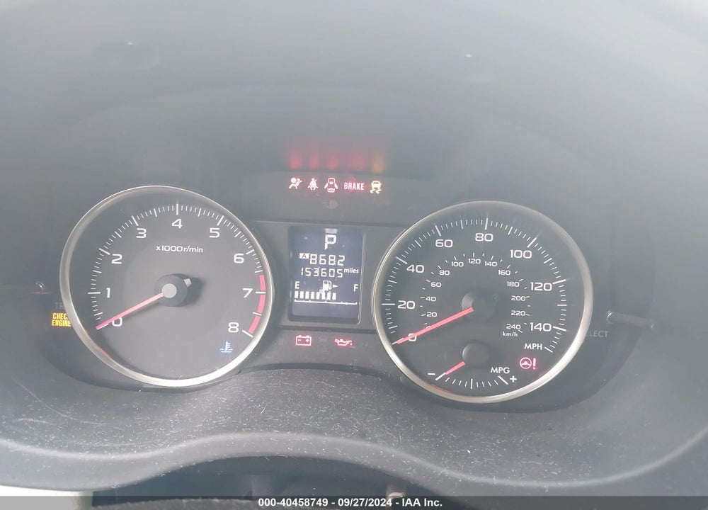 2015 SUBARU IMPREZA 2.0I VIN: JF1GPAA62F8278787