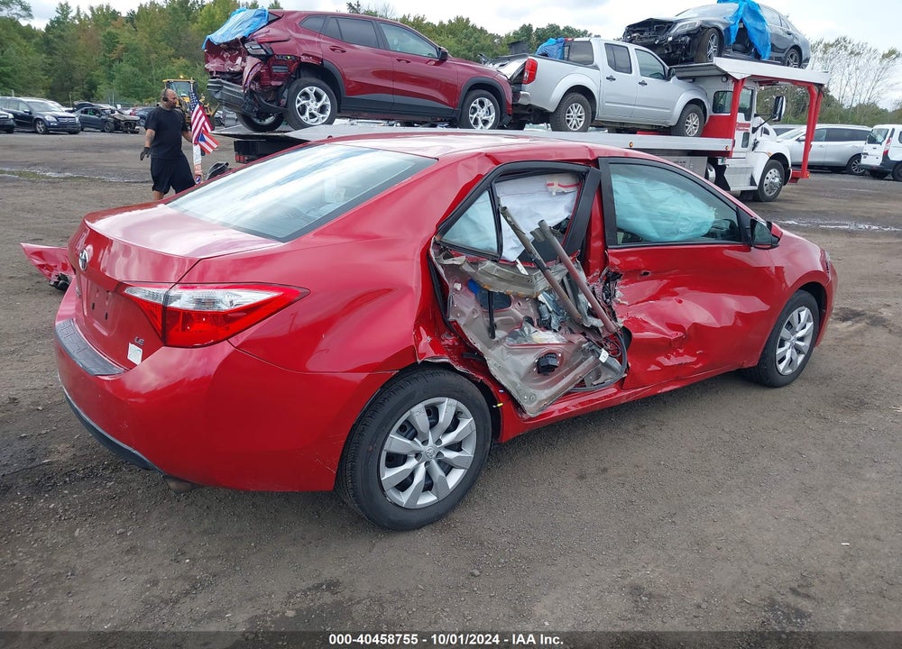 2014 TOYOTA COROLLA LE VIN: 2T1BURHE7EC087409