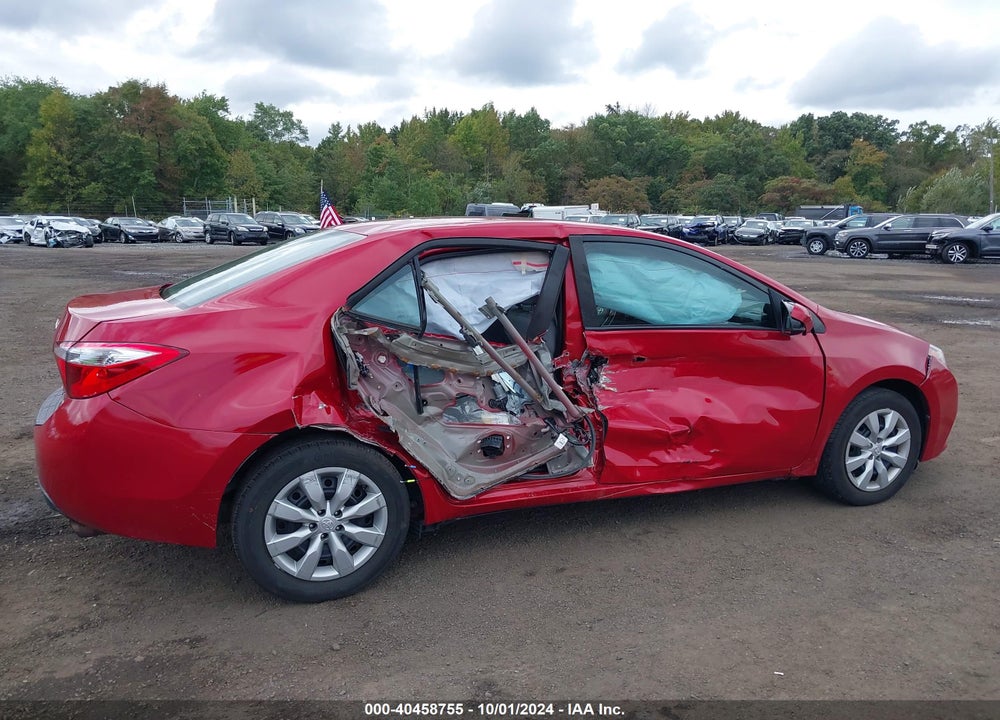 2014 TOYOTA COROLLA LE VIN: 2T1BURHE7EC087409