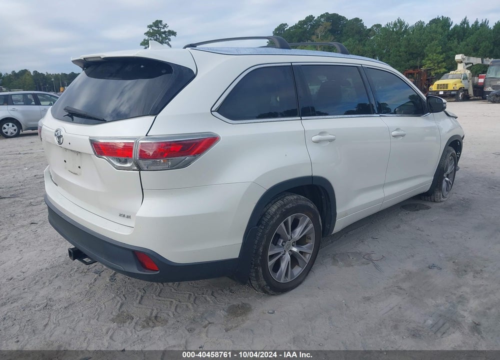 2014 TOYOTA HIGHLANDER XLE V6 VIN: 5TDKKRFHXES026081
