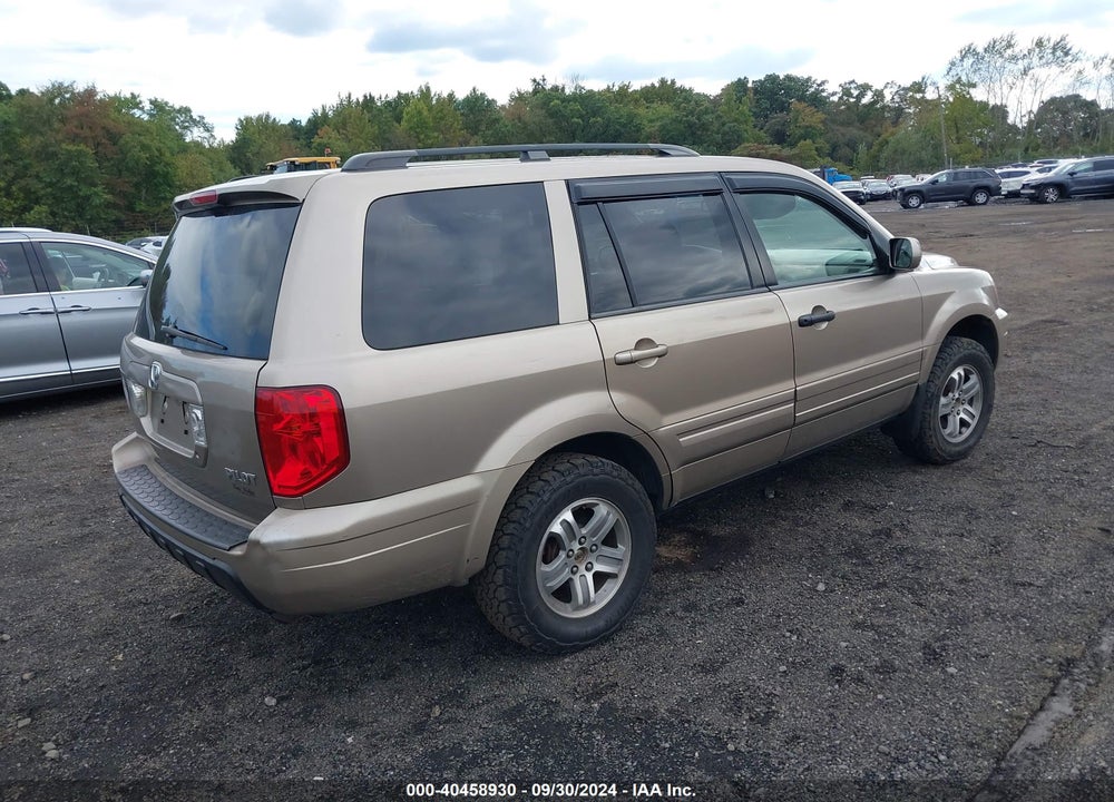 2005 HONDA PILOT EX VIN: 5FNYF18425B019009